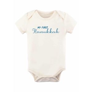 Baby Organic Cotton Bodysuit - My 1st Hanukkah